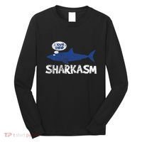 Shark Sharkasm Marine Biology Long Sleeve Shirt thumb 0