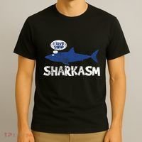 Shark Sharkasm Marine Biology T-Shirt thumb 3