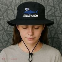 Shark Sharkasm Marine Biology Bucket Hat thumb 3