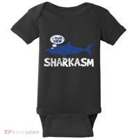 Shark Sharkasm Marine Biology Baby Bodysuit thumb 0
