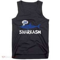 Shark Sharkasm Marine Biology Tank Top thumb 0
