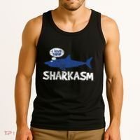 Shark Sharkasm Marine Biology Tank Top thumb 3