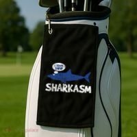 Shark Sharkasm Marine Biology Golf Towel thumb 2