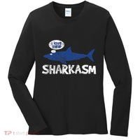 Shark Sharkasm Marine Biology Women's Long Sleeve Shirt thumb 0