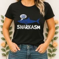 Shark Sharkasm Marine Biology Women's T-Shirt thumb 2
