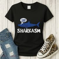 Shark Sharkasm Marine Biology Women's T-Shirt thumb 3