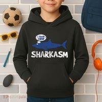 Shark Sharkasm Marine Biology Kids Hoodie thumb 2