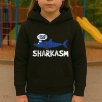 Shark Sharkasm Marine Biology Kids Hoodie thumb 3