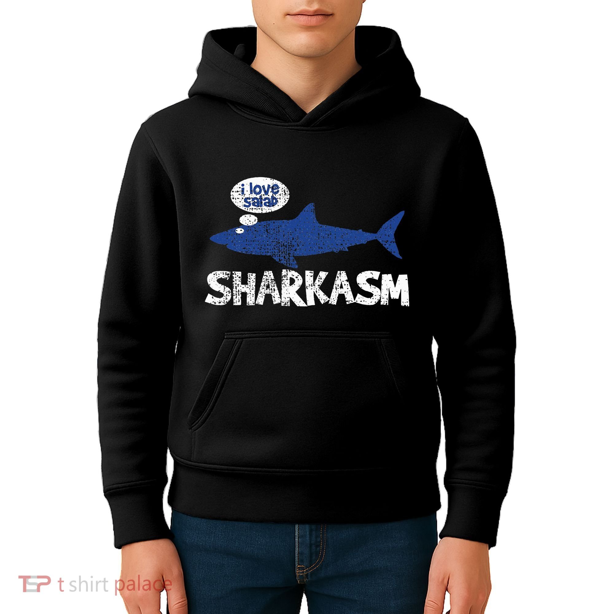 Shark Sharkasm Marine Biology Kids Hoodie