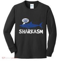 Shark Sharkasm Marine Biology Kids Long Sleeve Shirt thumb 0