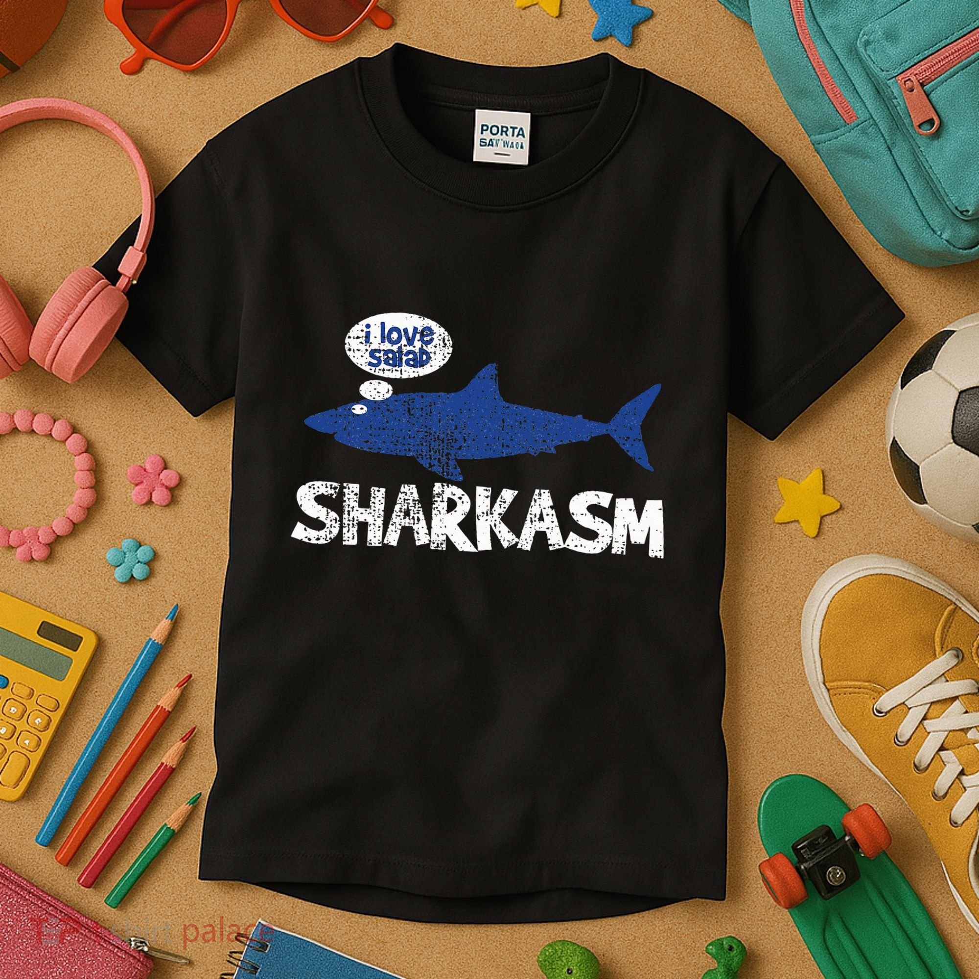 Shark Sharkasm Marine Biology Kids T-Shirt