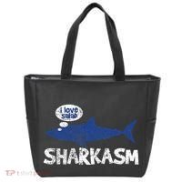 Shark Sharkasm Marine Biology Tote Bag thumb 0