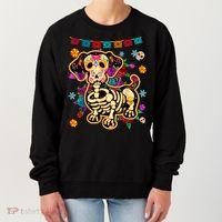 Sugar Skull Mexican Dachshund Bone Halloween Day Of Dead Women's Sweatshirt thumb 0