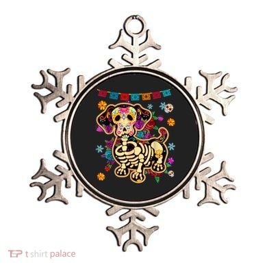 Sugar Skull Mexican Dachshund Bone Halloween Day Of Dead Ornament