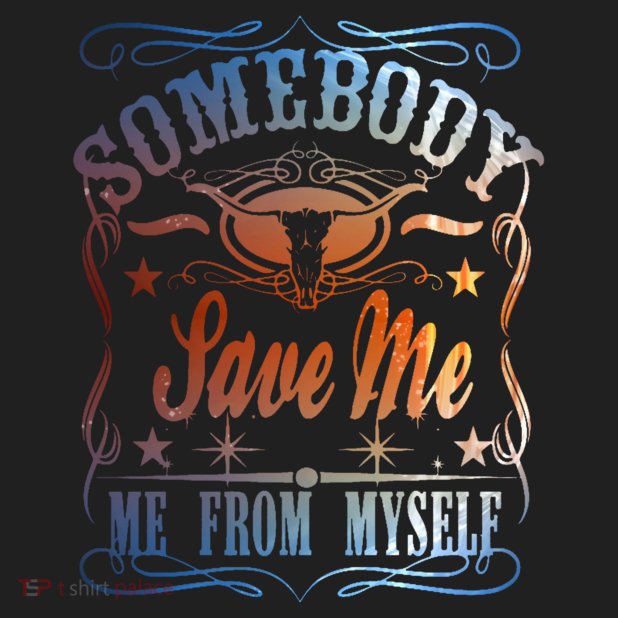 Somebody Save Me From Myself Bull Country Beanie