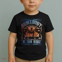 Somebody Save Me From Myself Bull Country Toddler T-Shirt thumb 2