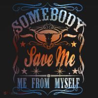Somebody Save Me From Myself Bull Country Visor thumb 3