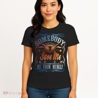 Somebody Save Me From Myself Bull Country Women's T-Shirt thumb 4