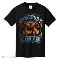 Somebody Save Me From Myself Bull Country Kids T-Shirt thumb 0