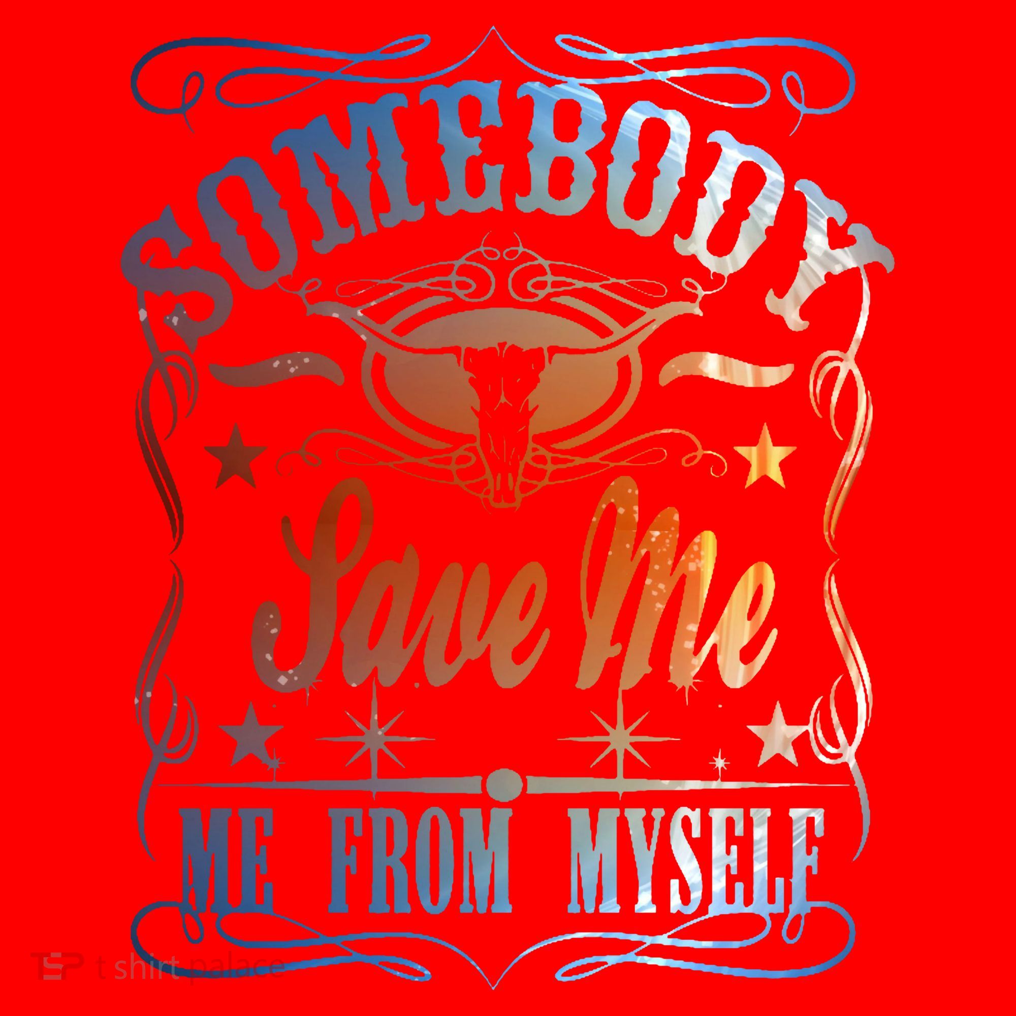Somebody Save Me From Myself Bull Country Santa Hat