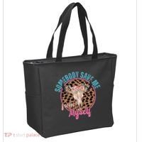 Somebody Save Me From Myself Country Music Retro Tote Bag thumb 2