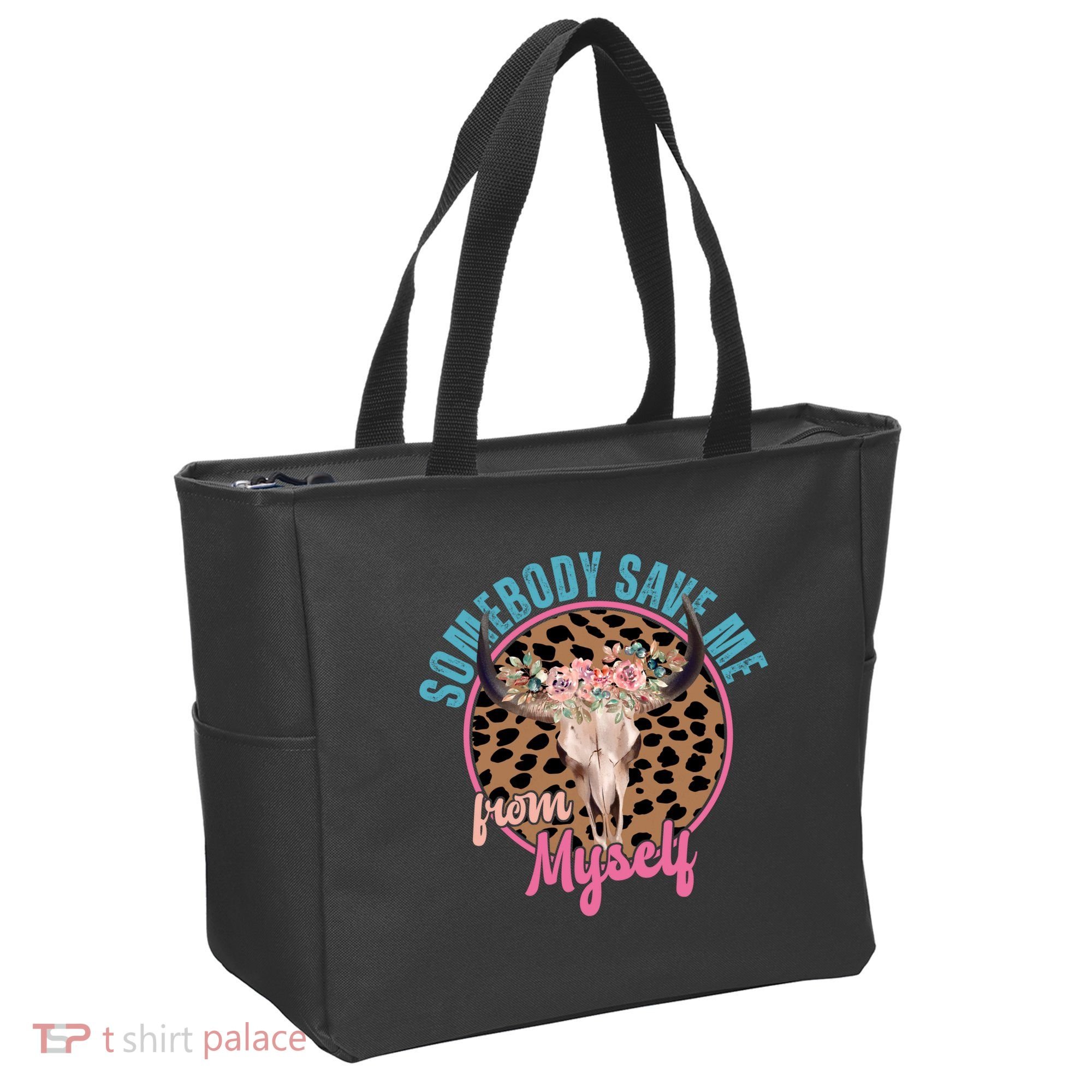 Somebody Save Me From Myself Country Music Retro Tote Bag