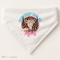 Somebody Save Me From Myself Country Music Retro USA-Made Doggie Bandana thumb 0