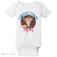 Somebody Save Me From Myself Country Music Retro Baby Bodysuit thumb 0