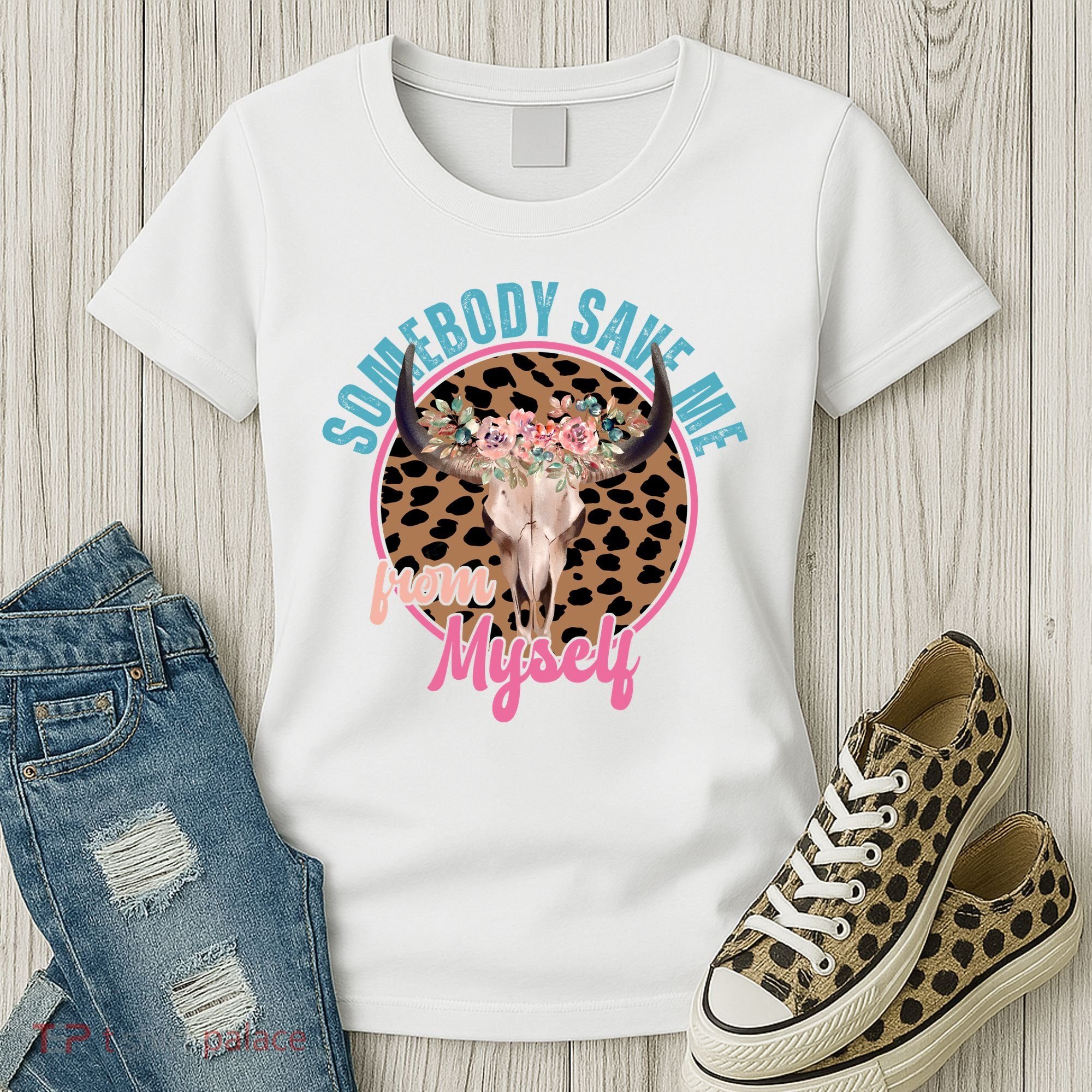 Somebody Save Me From Myself Country Music Retro Women's T-Shirt