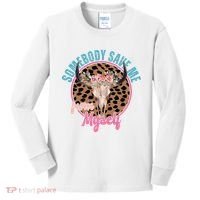 Somebody Save Me From Myself Country Music Retro Kids Long Sleeve Shirt thumb 0