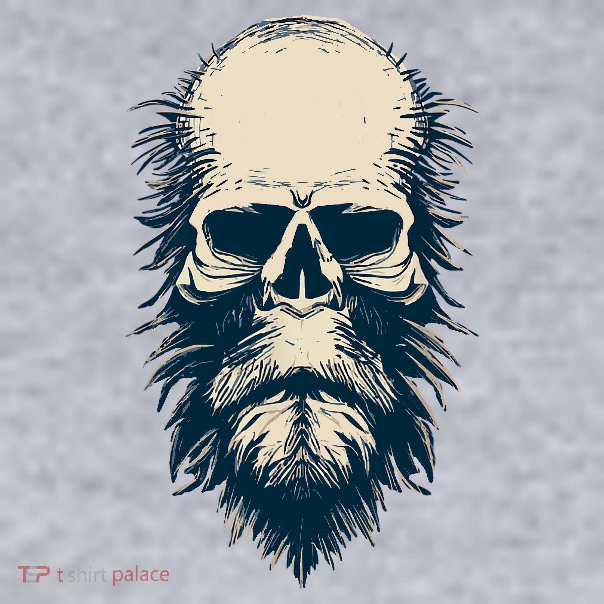 Sasquatch Skull Minimalist Bigfoot Horror Skull Women's Sweatshirt