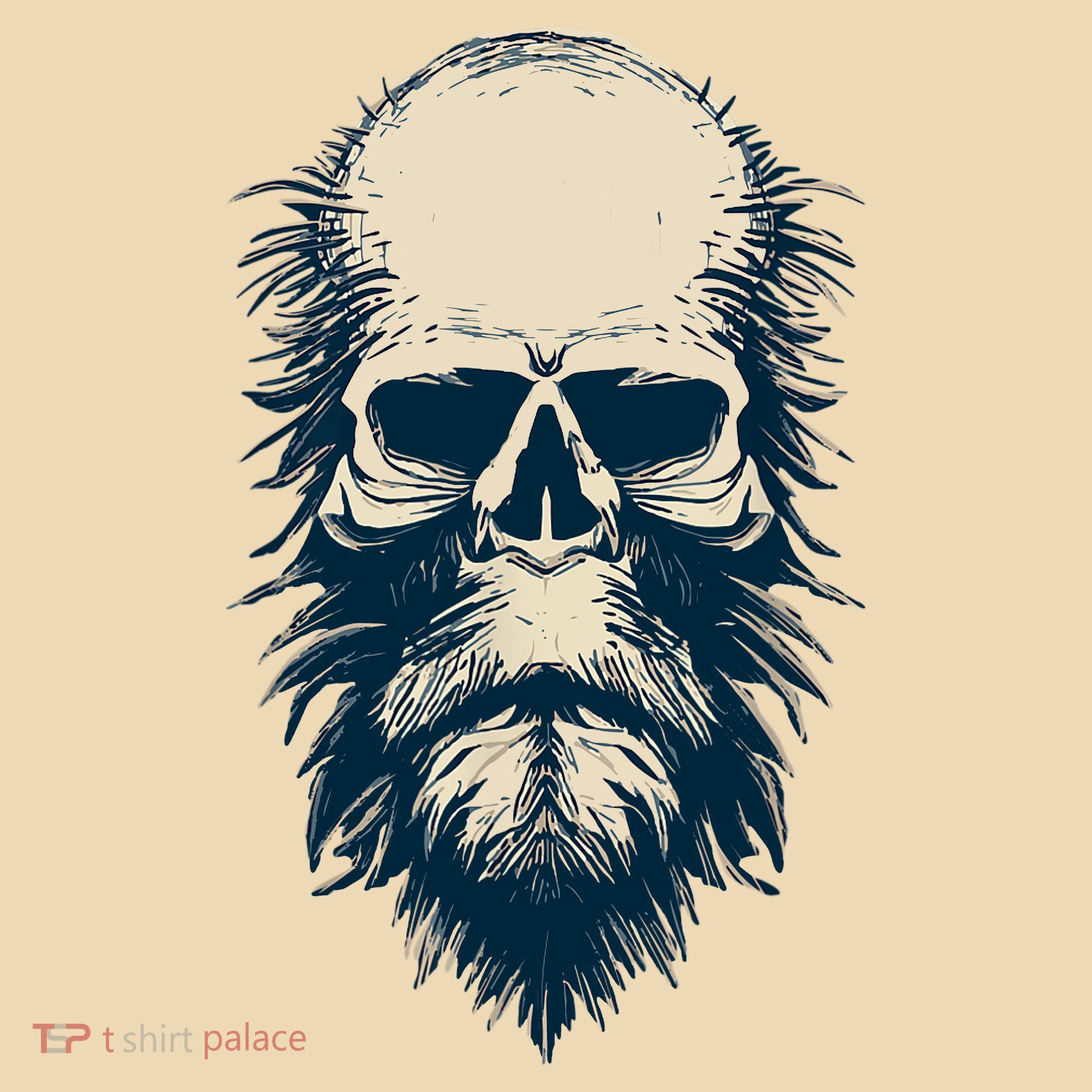 Sasquatch Skull Minimalist Bigfoot Horror Skull Tote Bag