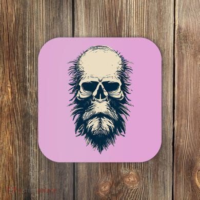 Sasquatch Skull Minimalist Bigfoot Horror Skull Coaster