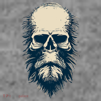 Sasquatch Skull Minimalist Bigfoot Horror Skull Toddler Hoodie thumb 2