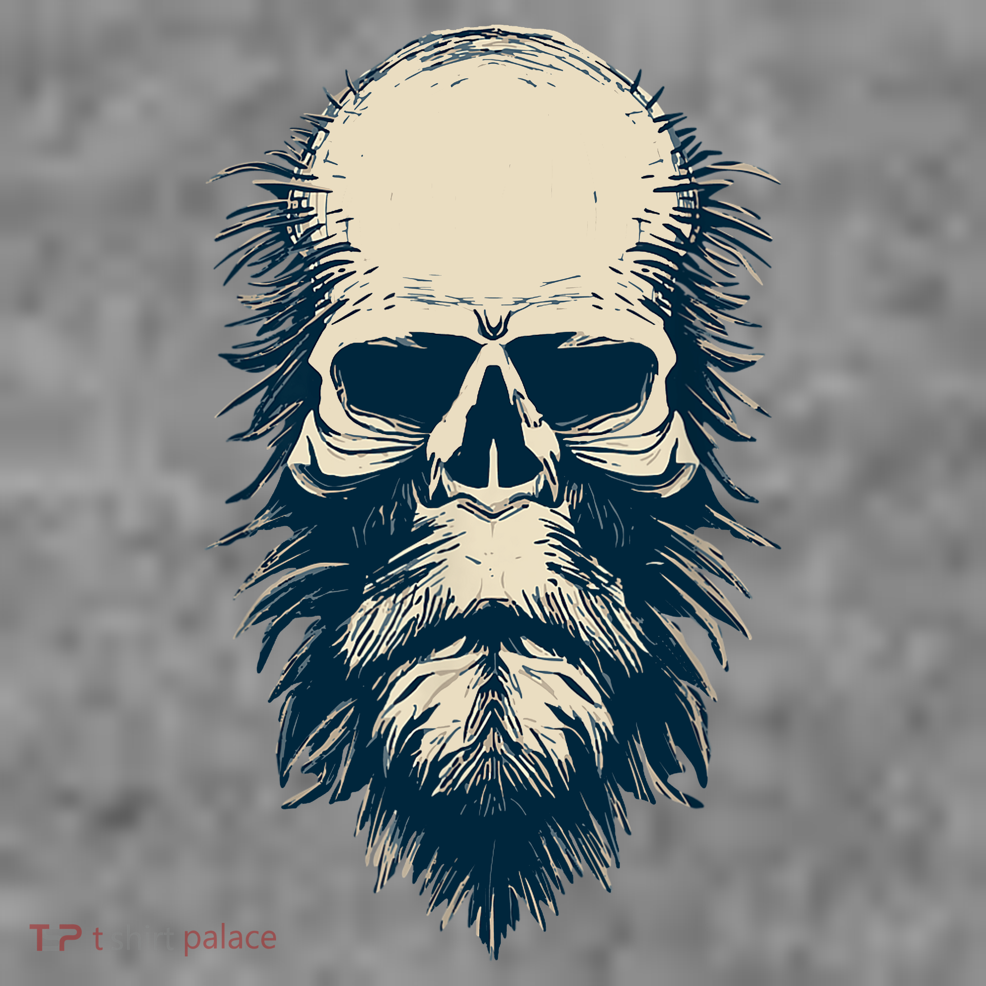 Sasquatch Skull Minimalist Bigfoot Horror Skull Toddler Hoodie