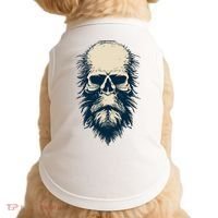 Sasquatch Skull Minimalist Bigfoot Horror Skull Doggie Tank thumb 0