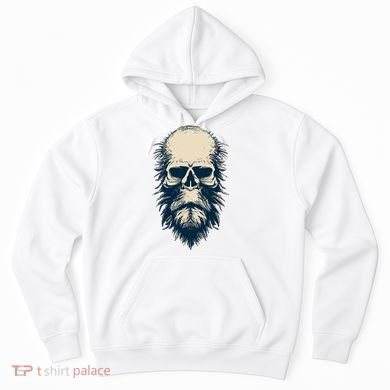 Sasquatch Skull Minimalist Bigfoot Horror Skull Hoodie