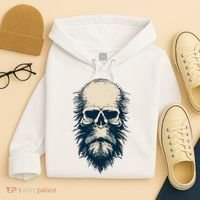 Sasquatch Skull Minimalist Bigfoot Horror Skull Hoodie thumb 4
