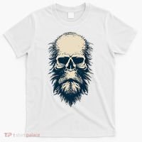 Sasquatch Skull Minimalist Bigfoot Horror Skull T-Shirt thumb 0
