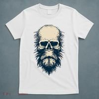 Sasquatch Skull Minimalist Bigfoot Horror Skull T-Shirt thumb 5