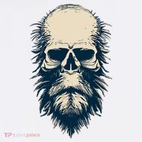 Sasquatch Skull Minimalist Bigfoot Horror Skull T-Shirt thumb 7