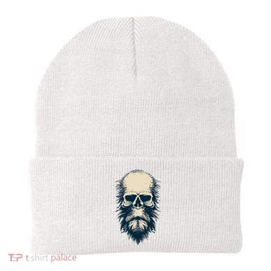 Sasquatch Skull Minimalist Bigfoot Horror Skull Beanie