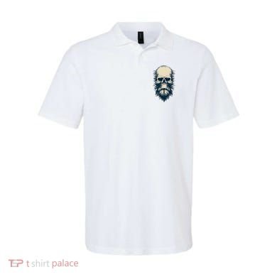 Sasquatch Skull Minimalist Bigfoot Horror Skull Polo