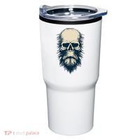 Sasquatch Skull Minimalist Bigfoot Horror Skull Tumbler thumb 0