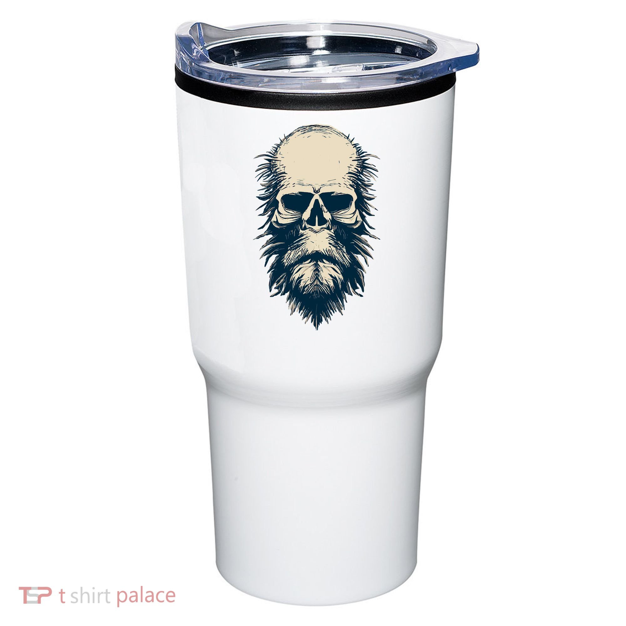 Sasquatch Skull Minimalist Bigfoot Horror Skull Tumbler