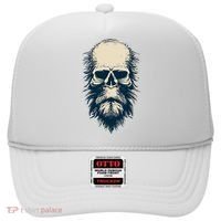 Sasquatch Skull Minimalist Bigfoot Horror Skull Hat thumb 0