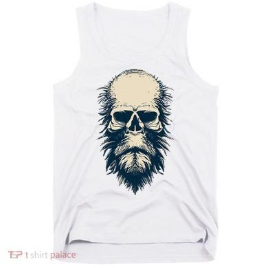 Sasquatch Skull Minimalist Bigfoot Horror Skull Tank Top