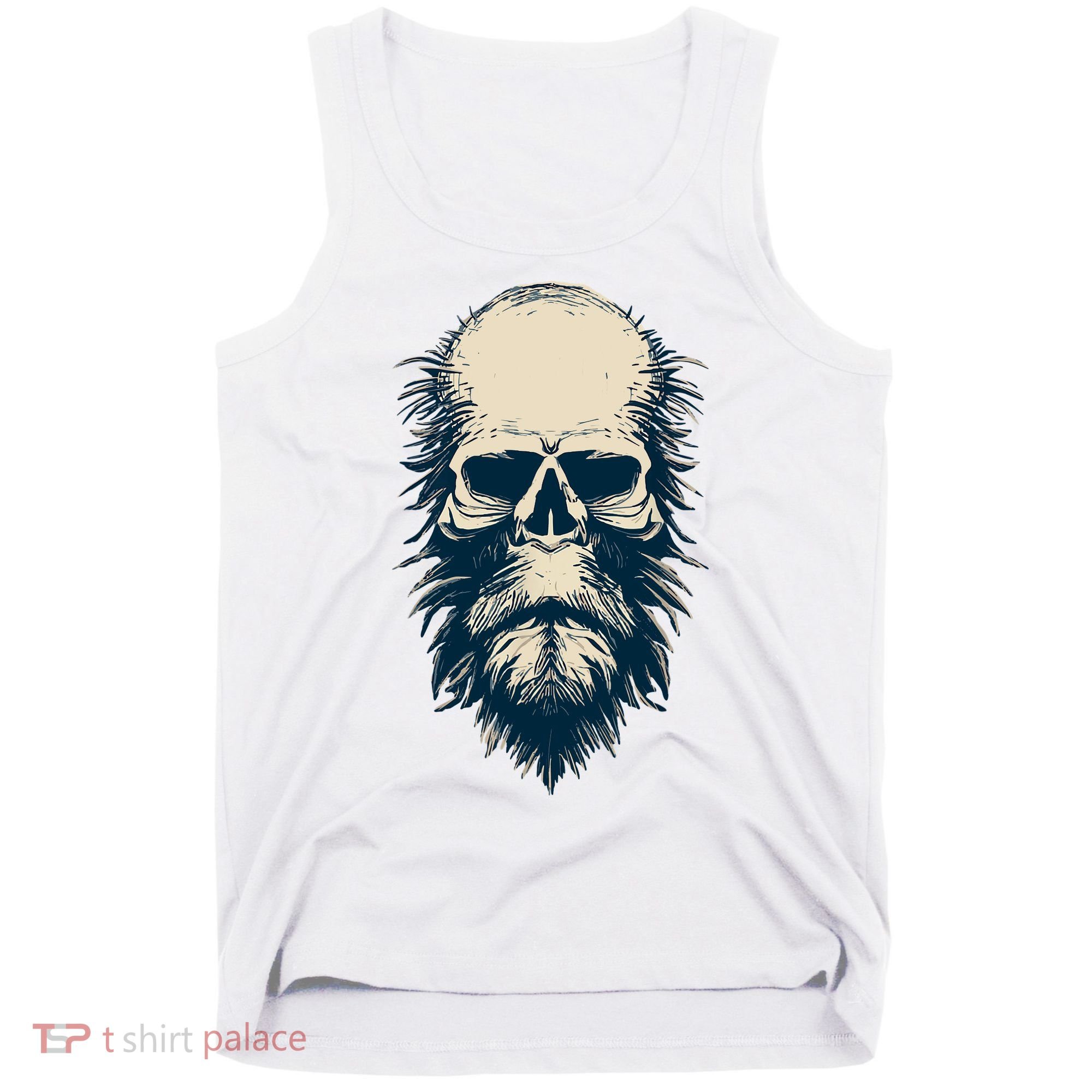 Sasquatch Skull Minimalist Bigfoot Horror Skull Tank Top