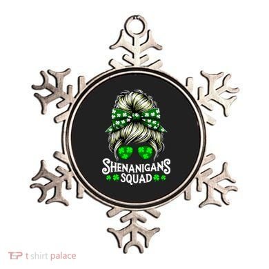 Shenanigans Squad Messy Bun St Patricks Day Ornament