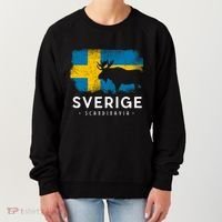 Sverige Scandinavia Midsommar Swedish Flag Sweden Women's Sweatshirt thumb 0
